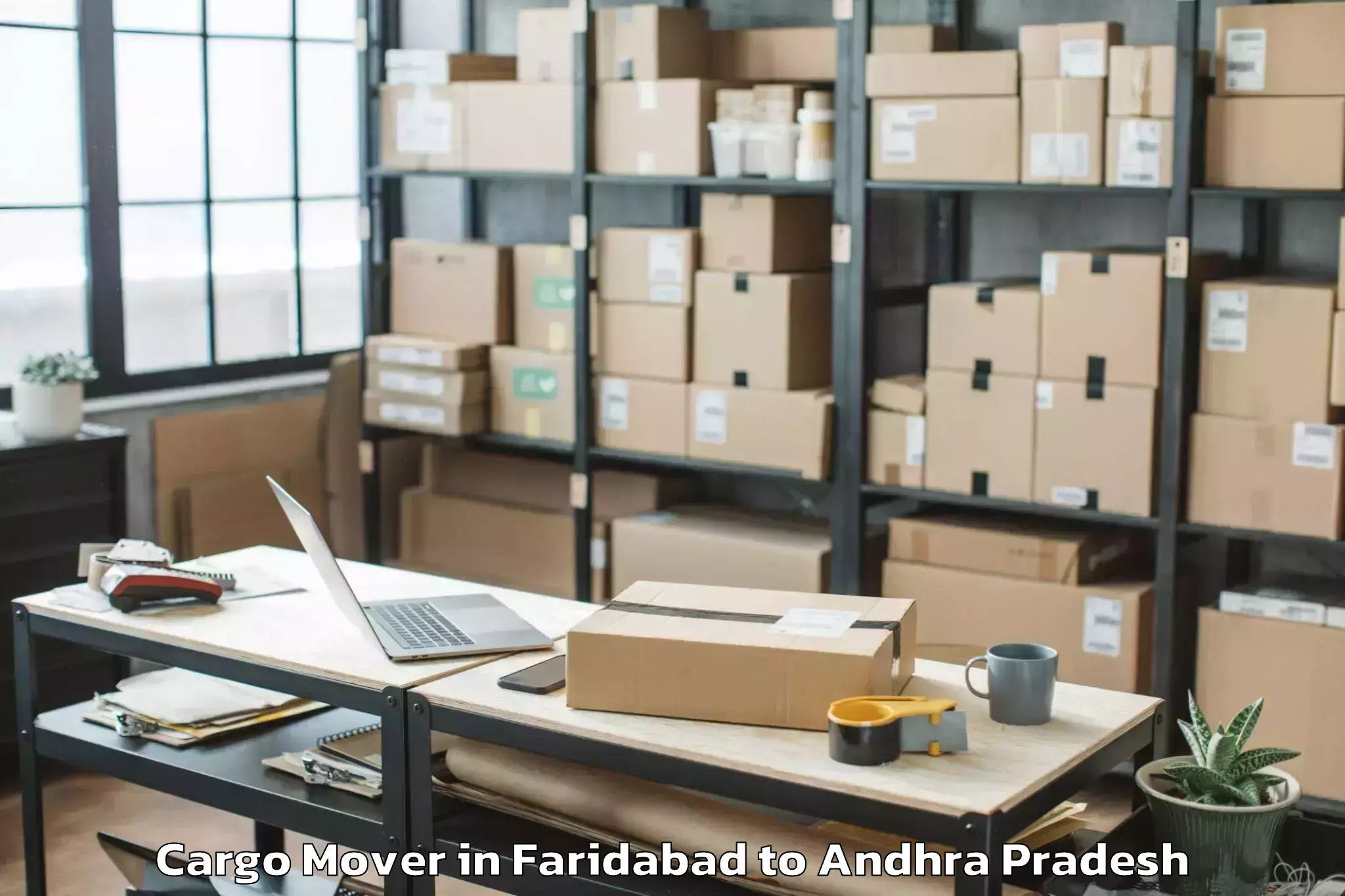 Book Faridabad to Amadalavalasa Cargo Mover Online